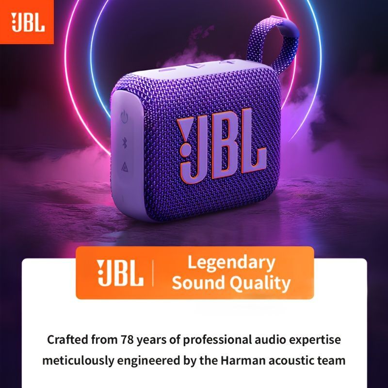 portable Bluetooth speaker, compact speaker, 7-hour playback, beach speaker, camping speaker, home speaker, outdoor speaker, long battery life, passive radiator - Midnight Orange - Size IPX7