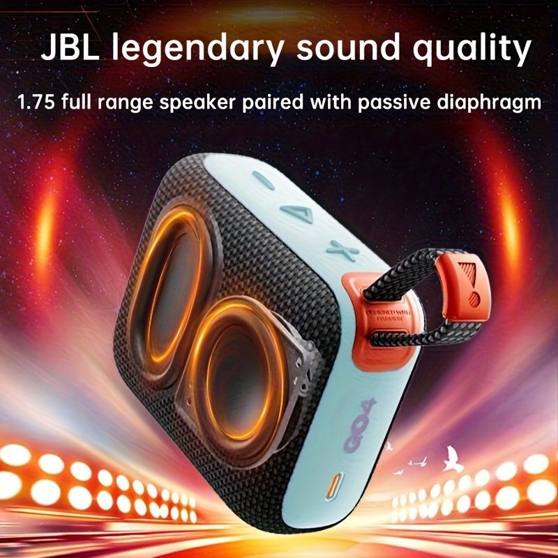 portable Bluetooth speaker, compact speaker, 7-hour playback, beach speaker, camping speaker, home speaker, outdoor speaker, long battery life, passive radiator - Purple - Size IPX7