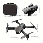 S2 MAX drone, dual-camera drone, upgraded remote control, ESC camera, long-lasting battery, 360° intelligent infrared flight, flying toy, drone gift, beginner drone, FPV drone - Gray - Size Two batteries
