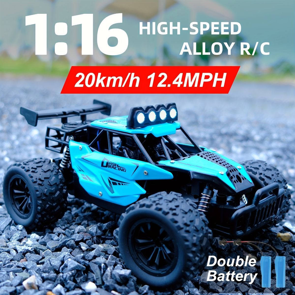 1:16 metal RC car, high-speed drifting, off-road racing car, boys toy car, 2.4GHz remote control, outdoor play toy, drift car, remote control car for kids, Australian toy - Black - Size variable speed