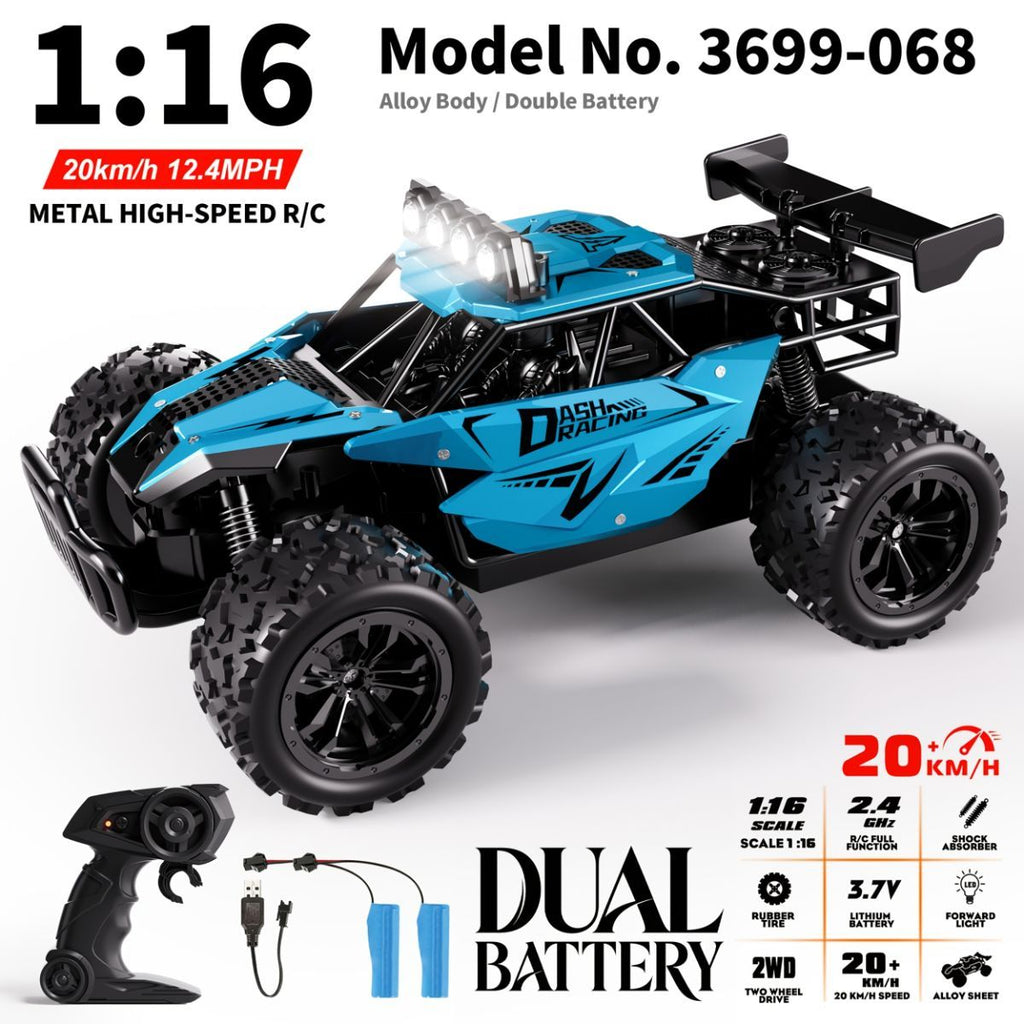 1:16 metal RC car, high-speed drifting, off-road racing car, boys toy car, 2.4GHz remote control, outdoor play toy, drift car, remote control car for kids, Australian toy - Black - Size variable speed