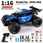 1:16 metal RC car, high-speed drifting, off-road racing car, boys toy car, 2.4GHz remote control, outdoor play toy, drift car, remote control car for kids, Australian toy - Black - Size variable speed