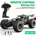 2.4G remote control car, high-speed off-road car, remote control toy for kids, four-wheel drive car, RC car with lights, outdoor toy Australia, gift for kids - Black - Size Three-electric systems