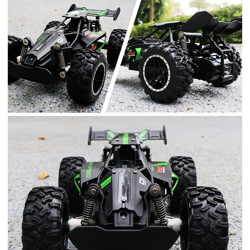 2.4G remote control car, high-speed off-road car, remote control toy for kids, four-wheel drive car, RC car with lights, outdoor toy Australia, gift for kids - Red - Size Three-electric systems
