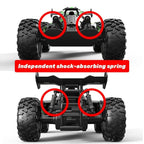 2.4G remote control car, high-speed off-road car, remote control toy for kids, four-wheel drive car, RC car with lights, outdoor toy Australia, gift for kids - Turquoise - Size Three-electric systems