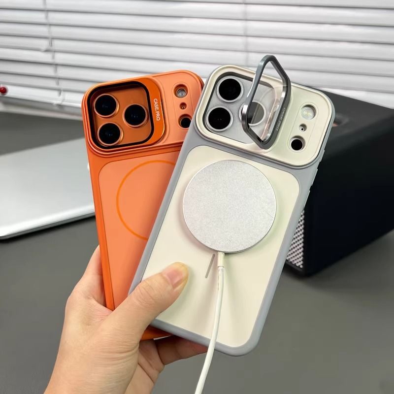 transparent phone case, magnetic phone case, animated phone case, phone accessories, phone protection, Australia phone case - Orange - Size iPhone17promax