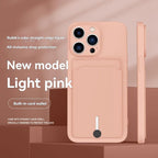 iPhone card holder case, built-in wallet phone case, midnight black phone case, drop protection case, iPhone wallet case Australia, Rubik's cube design case - Red - Size iPhone 17