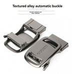 men's belt, outdoor sports belt, canvas belt, alloy automatic buckle, men's accessory, Australian belt, automatic belt men, casual belt, durable belt, travel belt - Black - Size 150cm-59in