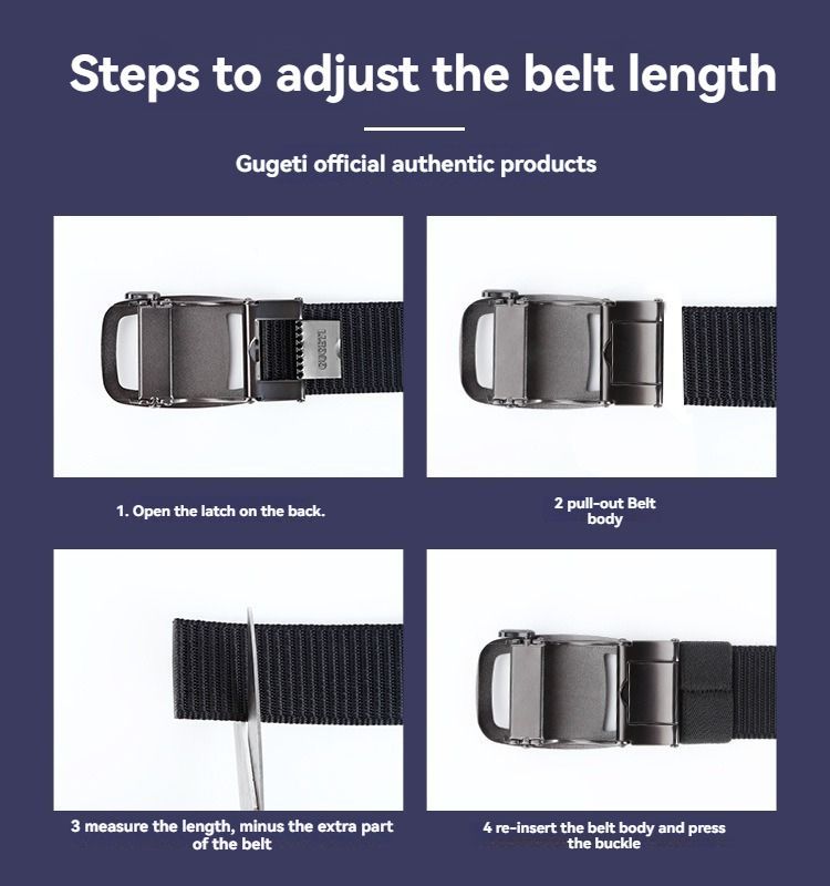 men's belt, outdoor sports belt, canvas belt, alloy automatic buckle, men's accessory, Australian belt, automatic belt men, casual belt, durable belt, travel belt - Black - Size 150cm-59in