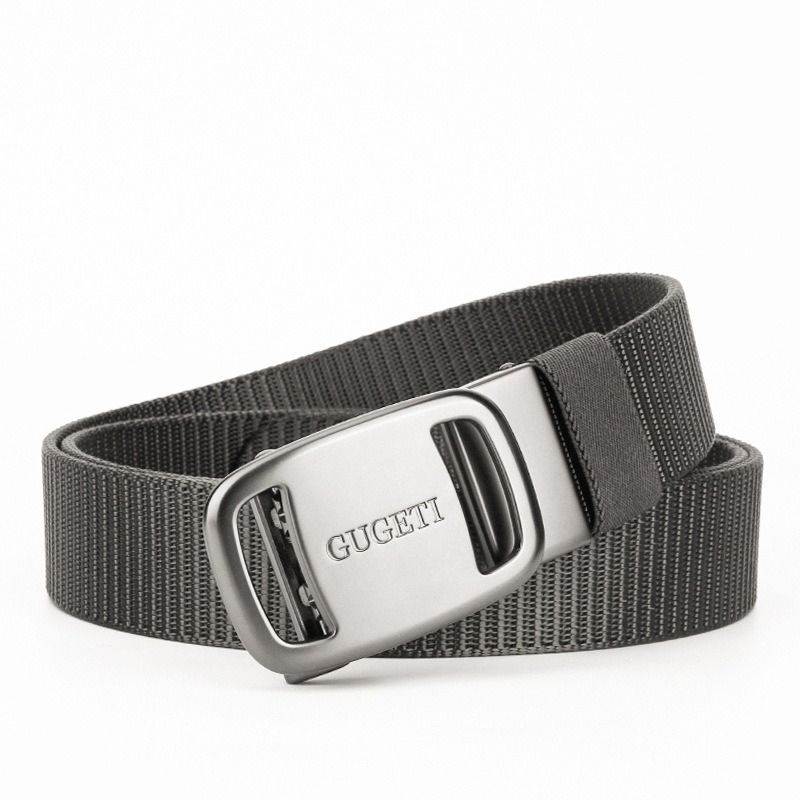 men's belt, outdoor sports belt, canvas belt, alloy automatic buckle, men's accessory, Australian belt, automatic belt men, casual belt, durable belt, travel belt - Blue - Size 150cm-59in