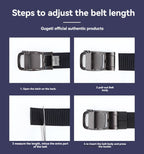 men's belt, outdoor sports belt, canvas belt, alloy automatic buckle, men's accessory, Australian belt, automatic belt men, casual belt, durable belt, travel belt - Brown - Size 150cm-59in