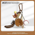 Miu-Style Baseball-Themed Couple Bag & Key Chain - baseball - Size 2