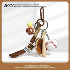 Miu-Style Baseball-Themed Couple Bag & Key Chain - baseball - Size 5