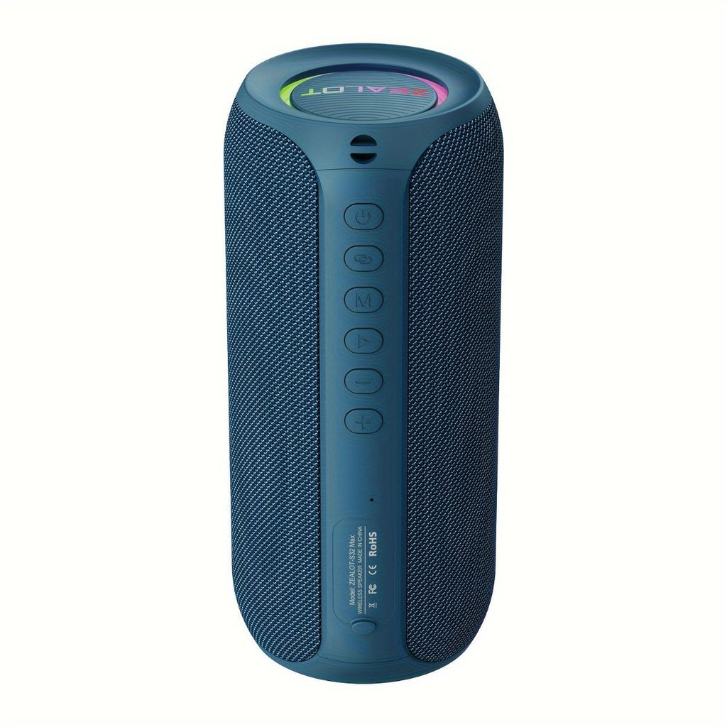 wireless bluetooth speaker, portable speaker, outdoor speaker, waterproof speaker, RGB light speaker, bass heavy speaker, camping speaker, beach speaker, Australia outdoor audio - Green - Size IPX7