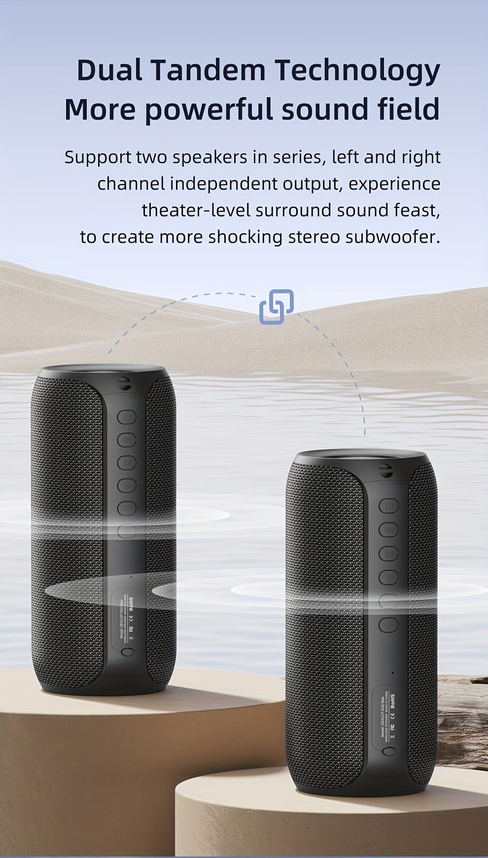 wireless bluetooth speaker, portable speaker, outdoor speaker, waterproof speaker, RGB light speaker, bass heavy speaker, camping speaker, beach speaker, Australia outdoor audio - Green - Size IPX7