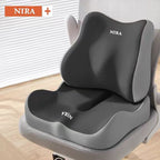 Ergonomic Seat Cushion Backrest Comfortable Seating Office Chair Cushion Lumbar - Beige - Size 01