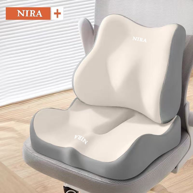 Ergonomic Seat Cushion Backrest Comfortable Seating Office Chair Cushion Lumbar - Green - Size 01