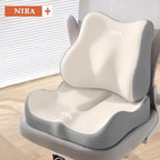 Ergonomic Seat Cushion Backrest Comfortable Seating Office Chair Cushion Lumbar - Gray - Size 01