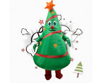 Inflatable Christmas Tree Costume Christmas Costume Polyester Christmas Costume - Green - Size 01