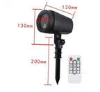 Christmas Outdoor Laser Light Outdoor Laser Projector Festive Laser Decorations - Black - Size 01