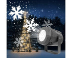 LED Christmas Projection Light Christmas Decorations Winter Wonderland Decor - Black - Size snowflake