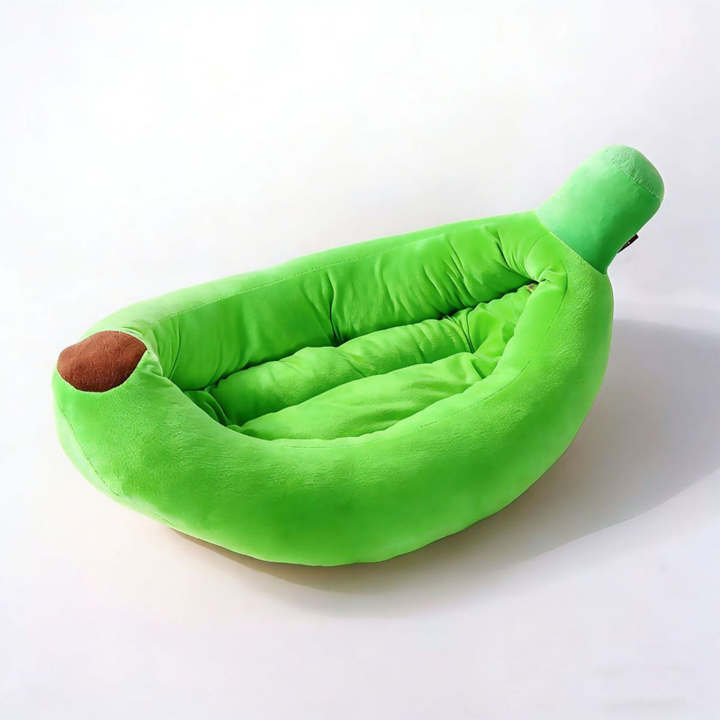 Banana-Shaped Pet Bed Removable Washable Pet Bed Small Medium Dog Bed Cat Bed - Pink - Size 58-35CM