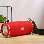 Portable Wireless Speaker Bluetooth Speaker Flashing LED Lights Party Speaker - Green - Size 01