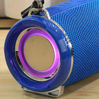 Portable Wireless Speaker Bluetooth Speaker Flashing LED Lights Party Speaker - Green - Size 01