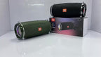 Portable Wireless Speaker Bluetooth Speaker Flashing LED Lights Party Speaker - Green - Size 01