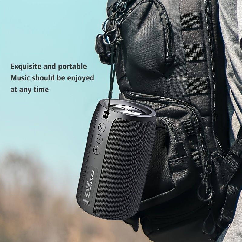 EALOT S32 Wireless Bluetooth Speaker Portable Speaker Powerful Bass TWS - Blue - Size 001