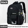 Teenager Backpack Safe Materials Backpack Multiple Compartments Backpack Ample - Black - Size 44-32CM