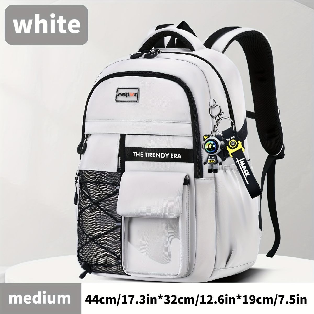 Teenager Backpack Safe Materials Backpack Multiple Compartments Backpack Ample - Black - Size 44-32CM