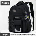 Teenager Backpack Safe Materials Backpack Multiple Compartments Backpack Ample - Black - Size 47-34CM