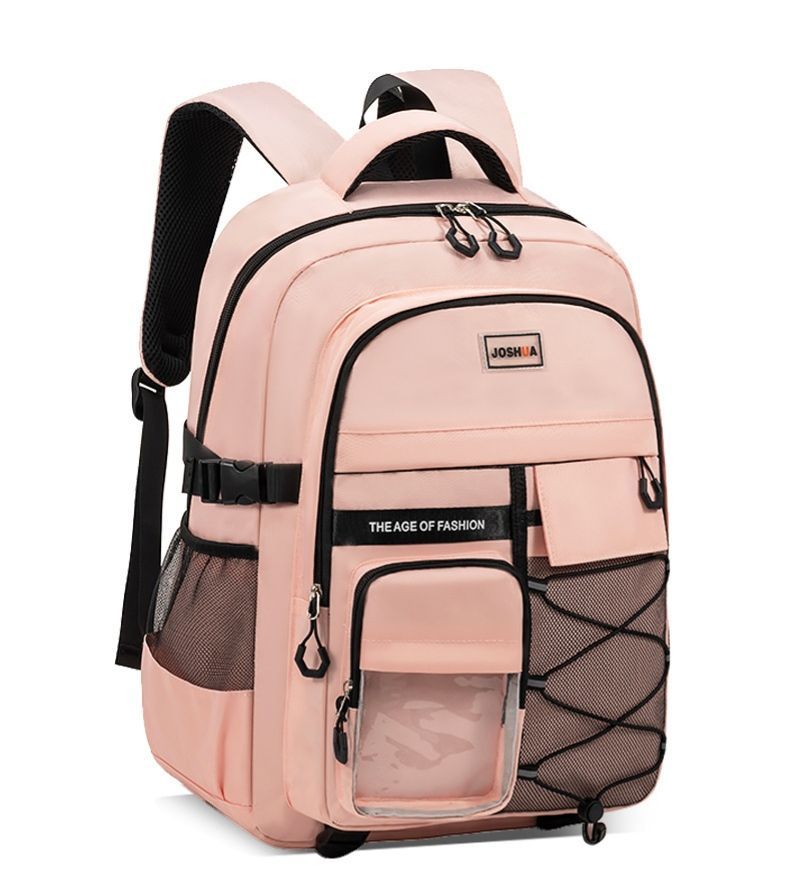Teenager Backpack Safe Materials Backpack Multiple Compartments Backpack Ample - Black - Size 47-34CM