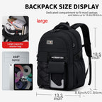 Teenager Backpack Safe Materials Backpack Multiple Compartments Backpack Ample - Pink - Size 47-34CM