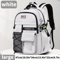 Teenager Backpack Safe Materials Backpack Multiple Compartments Backpack Ample - White - Size 47-34CM