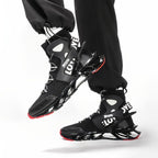 Men'S Casual Shoes Blade Style Shoes Breathable Sports Shoes Shock Absorbing - White - Size 40