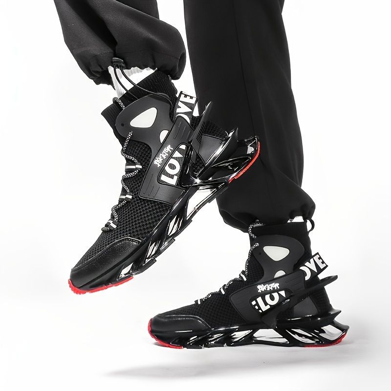 Men'S Casual Shoes Blade Style Shoes Breathable Sports Shoes Shock Absorbing - White - Size 43