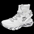 Men'S Casual Shoes Blade Style Shoes Breathable Sports Shoes Shock Absorbing - White - Size 45