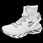 Men'S Casual Shoes Blade Style Shoes Breathable Sports Shoes Shock Absorbing - White - Size 45