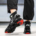 Men'S Casual Shoes Blade Style Shoes Breathable Sports Shoes Shock Absorbing - White - Size 46