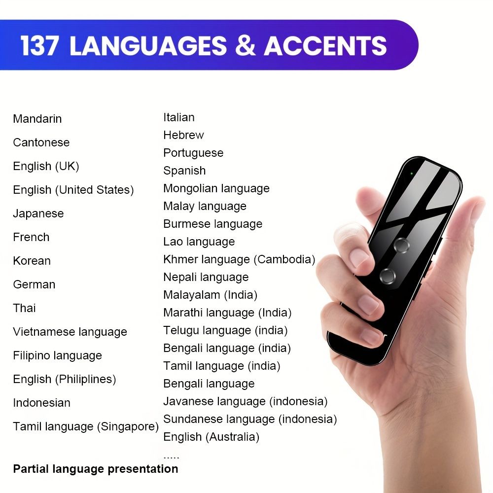Black Portable Language Translator
