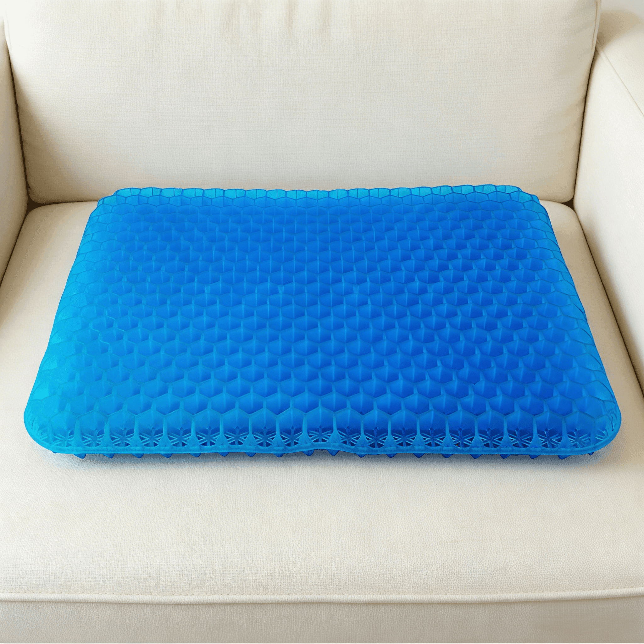 Ultra-large gel honeycomb cushion - Thick, soft, breathable, slip-resistant cooling pad, suitable for wheelchairs, offices - reduces sweating and pressure pain, all-season, lightweight, adjustable, comfortable all year round | breathable