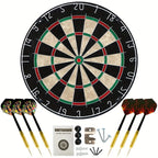 18-inch sisal dartboard, 45cm sisal round net dartboard, digital printed sisal dartboard, sisal dart set，Random 6 types of darts