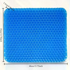 Ultra-large gel honeycomb cushion - Thick, soft, breathable, slip-resistant cooling pad, suitable for wheelchairs, offices - reduces sweating and pressure pain, all-season, lightweight, adjustable, comfortable all year round | breathable
