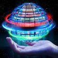 Flying Ball Toy – Hand-controlled Reaction Dart Rotating Drone with LED Lights, Floating Ball Finger Toy, Suitable for Children and Teenagers, Rechargeable Magic Ball, Indoor and Outdoor Play, Christmas and Birthday Gifts (Blue)