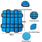 Positioning Bed Pad with Handles,48" × 40" Transfer Sheet for Repositioning,Turning and Lifting,Washable Positioning Bed Pads for Elderly,Patient,Handicap,Caregiver - Black - Size 2 pack