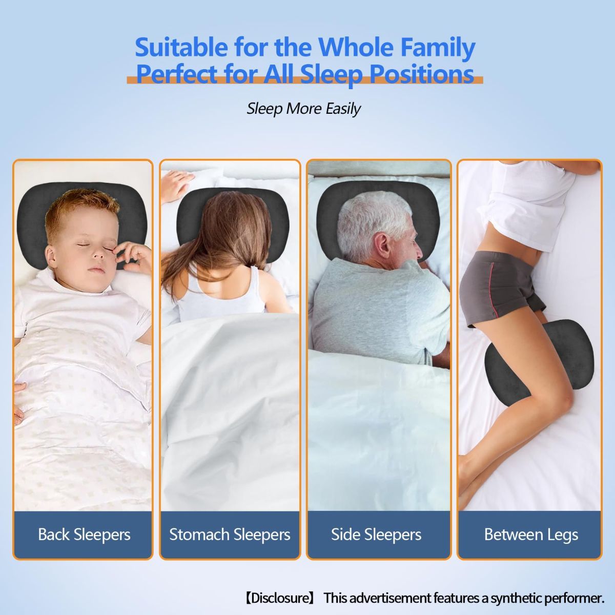 Ear Piercing Hole Pillows Side Sleeper Pillow with an Ear Hole for CNH Side Sleepers and Ear Inflammation Pressure Sores, Adjustable Cotton and Polyester Curved Side Pillow - Pink - Size 44cm*32cm