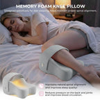 Side Sleeper Knee Pillow Hip Pain Relief Sciatica Pain Relief Ergonomic Leg - Light Gray - Size 35cm*25cm*16cm