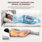 Side Sleeper Knee Pillow Hip Pain Relief Sciatica Pain Relief Ergonomic Leg - Light Gray - Size 35cm*25cm*16cm